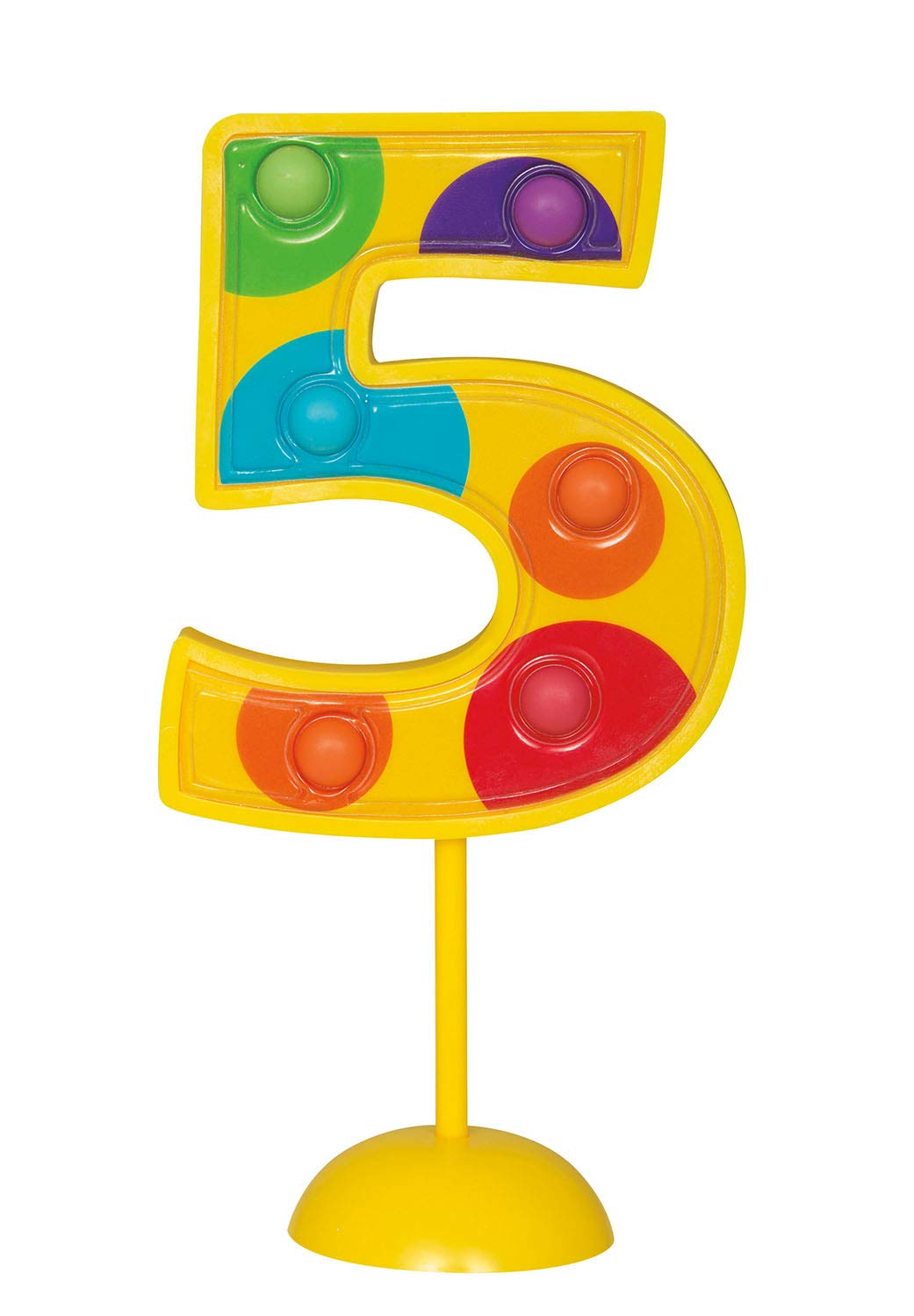 Vibrant Light-Up Accessory Green Flashing Number ''5'' Decoration - 6.75'' (1 Pc.) - Perfect For Any Memorable Moment