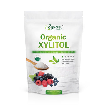 Espure Organic Birch Xylitol Sweetener, Keto Friendly, Low Glycemic, 8 oz