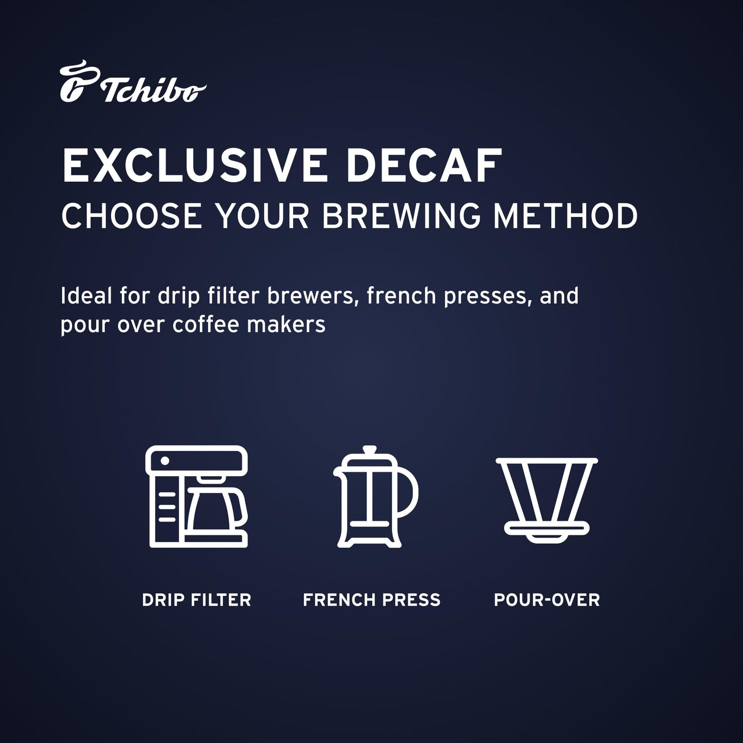 Tchibo Exclusive Decaf Ground Coffee 4 Packs (4X 8.8 Oz)