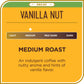 Don Franciscos Decaf Vanilla Nut Ground Coffee, Medium Roast, 12 oz, Flavored Decaf, 100% Arabica