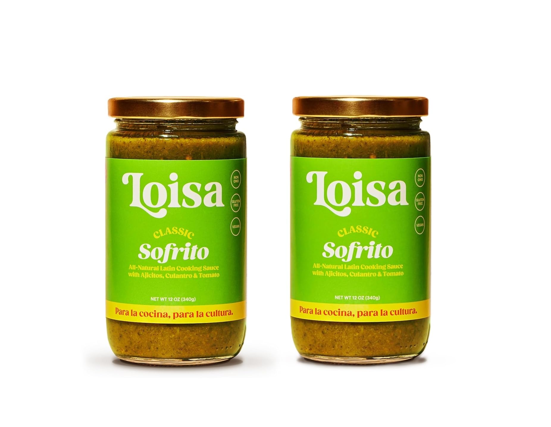 Loisa Sofrito Cooking Sauce  Non-GMO  No-MSG  No Preservatives  No Artificial Coloring  No Artificial Flavors  Vegan  Pure Latin Flavor (Classic Sofrito Two Pack)