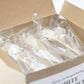 White Sugar Sticks Individually Wrapped Perfect For Coffee Tea And Drinks, Barista Swizzle Sticks And Rock Candy Crystals, 25 Pieces