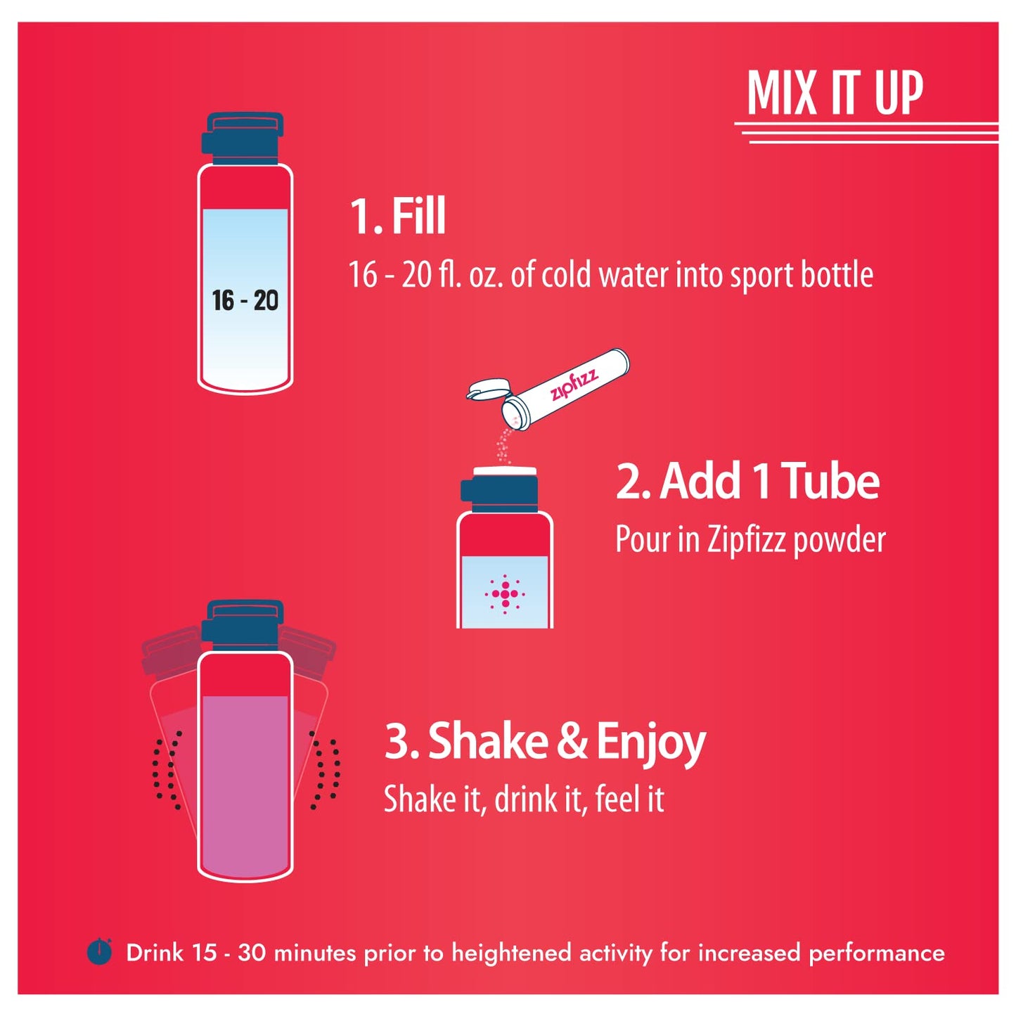 Zipfizz Energy Drink Mix, Electrolyte Hydration Powder with B12, Antioxidants, Electrolytes and Multi Vitamin, Fruit Punch (20 C
