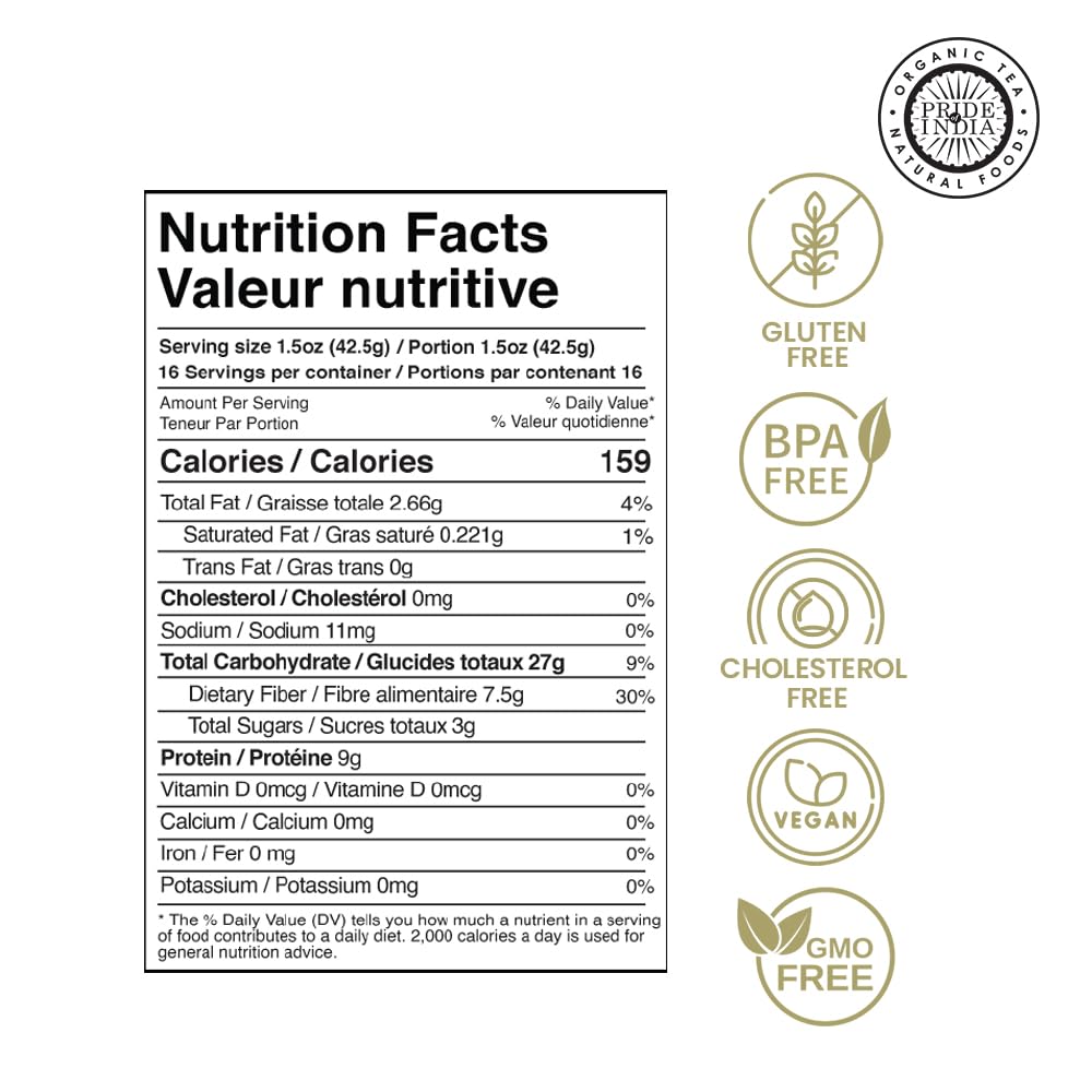 Pride Of India - Indian Split Yellow Chickpea Lentils - Protein & Fiber Rich Chana Dal, 1.5 Pound Jar