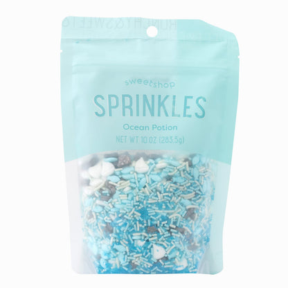 Sweetshop, Sprinkle mix - 10 ounce, Ocean Potion, Edible Sprinkles, fancy sprinkles for Baking and Decorating, use on Cupcakes, 