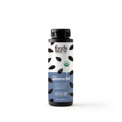 Foods Alive  Organic Cold-Pressed Black Sesame Seed Oil  8 oz