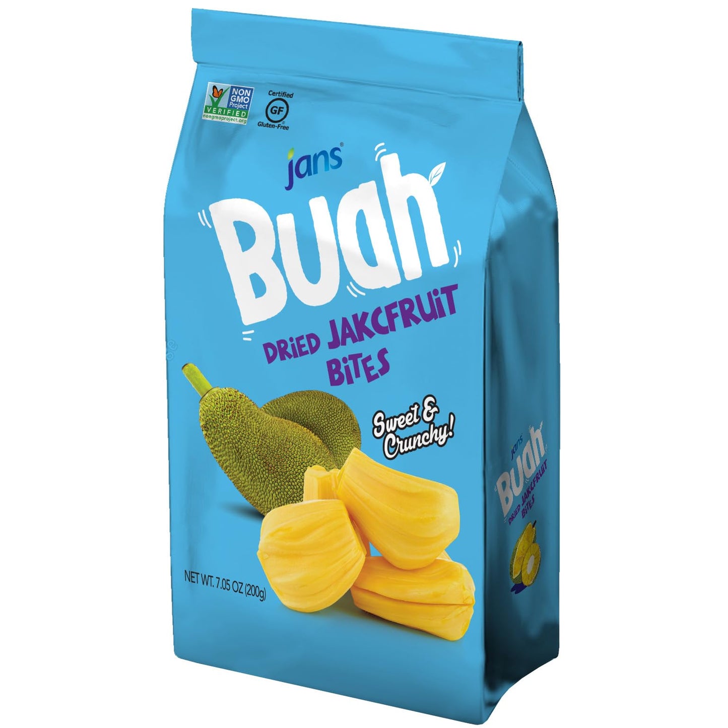 Jan'S Buah Dried Jackfruit Bites - Experience Real Fruit, Gluten-Free, Sweet & Crunchy, Ready-To-Eat, Perfect For Anytime Snacki