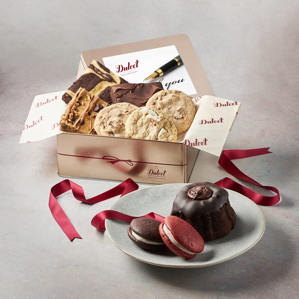 Dulcet Gift Baskets Thank You Gourmet Food Gift Basket for Women, Men, Coworkers, Friends