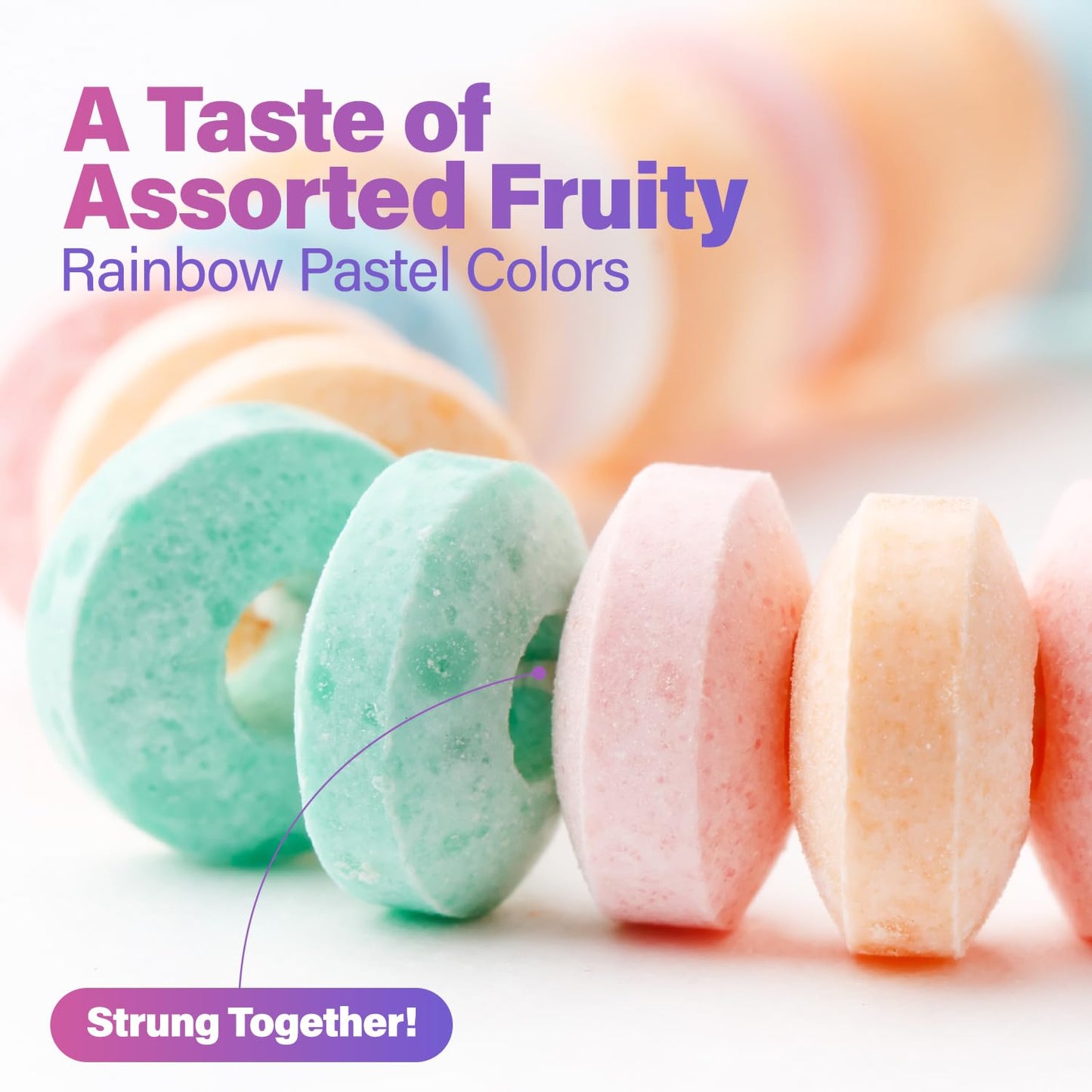 Fresh Finest Candy Necklaces - 36-Count Bulk, Individually Wrapped, Ideal for Party Favors and Goody Bags