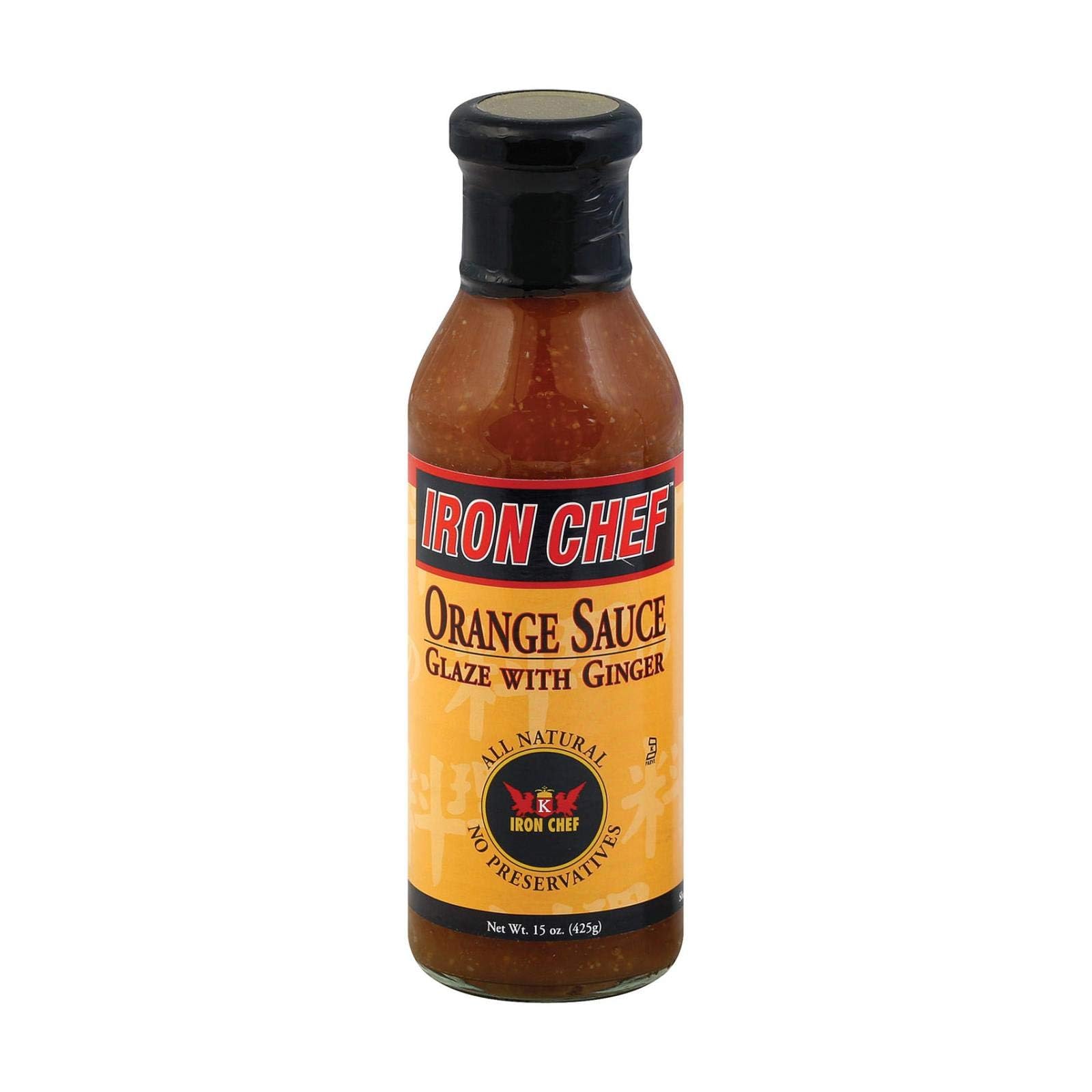 Iron Chef Orange Sauce Glaze with Ginger 15-Ounce Jars (Case of 6)