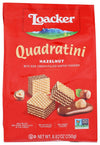 Loacker Quadratini Hazelnut Wafers 8.8 oz each (2 Items Per Order)