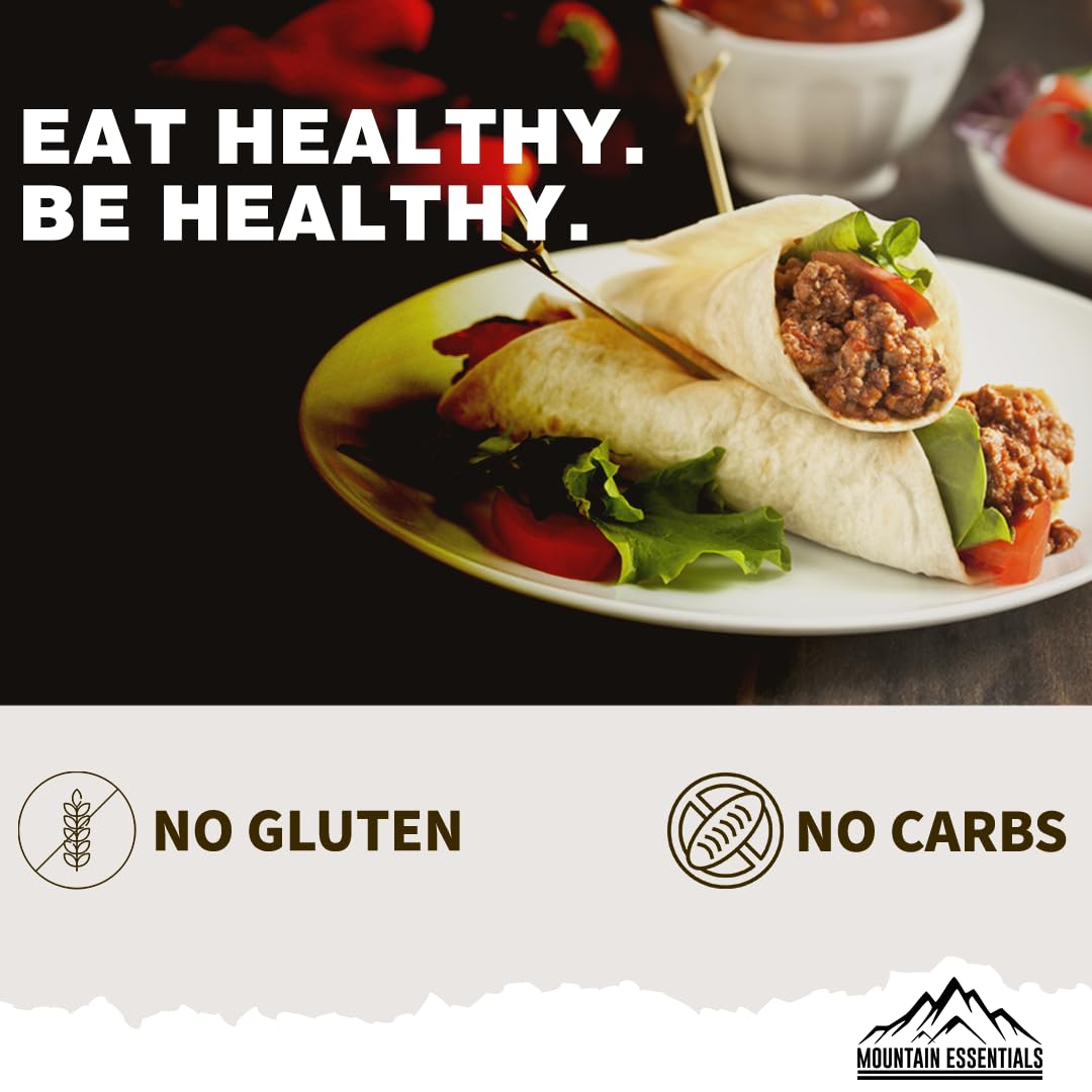 MOUNTAIN ESSENTIALS All Natural Canned Ground Beef – Fully Cooked Hamburger Meat – Pack of 6 – 28 Oz Each – Made in USA