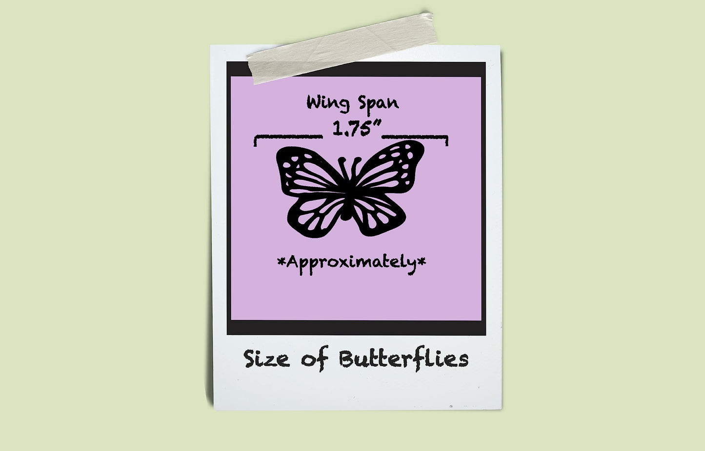 Sugar Robot Inc. Edible Butterflies Cake Toppers, 1.75 inches, Rainbow