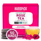 HANDPICK Rose Tea Bags, Non-GMO, Caffeine Free with Chamomile & Tulsi, 50 Count