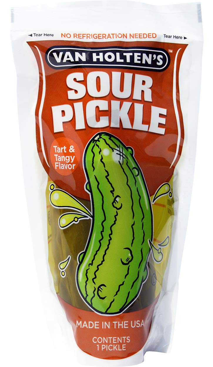 Van Holten'S Pickles - Jumbo Sour Pickle-In-A-Pouch - 12 Pack