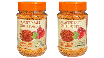 2 Packs - Roasted Shrimp Salt Chili Powder - Muoi Tom - 6.3 Oz per Bottle with 2 Bottles per Order
