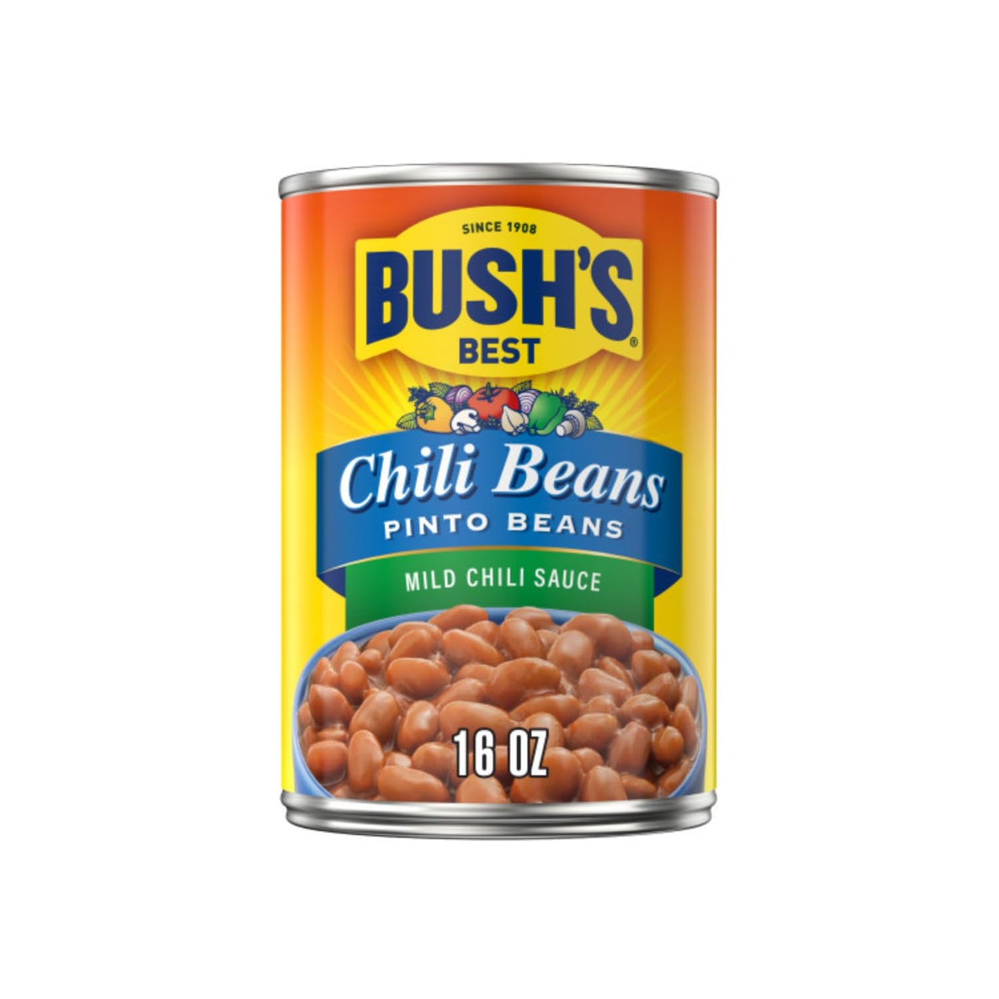 Bush'S Best Baked Beans, Pinto Power Variety Pack, 2 Southwest Zest Pinto Beans (15Oz), 2 Mild Chili Pinto Beans (16Oz), 2 Origi