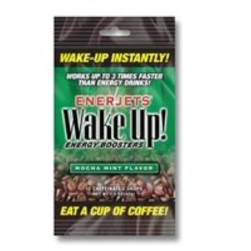 Enerjets Wake Up Energy Booster Drops, Mocha Mint Flavor - Pack Of 12