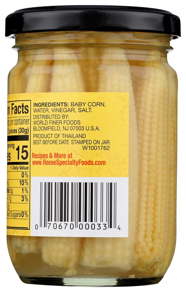 Reese Baby Corn, Pickled, 7-Ounce (Pack Of 12)