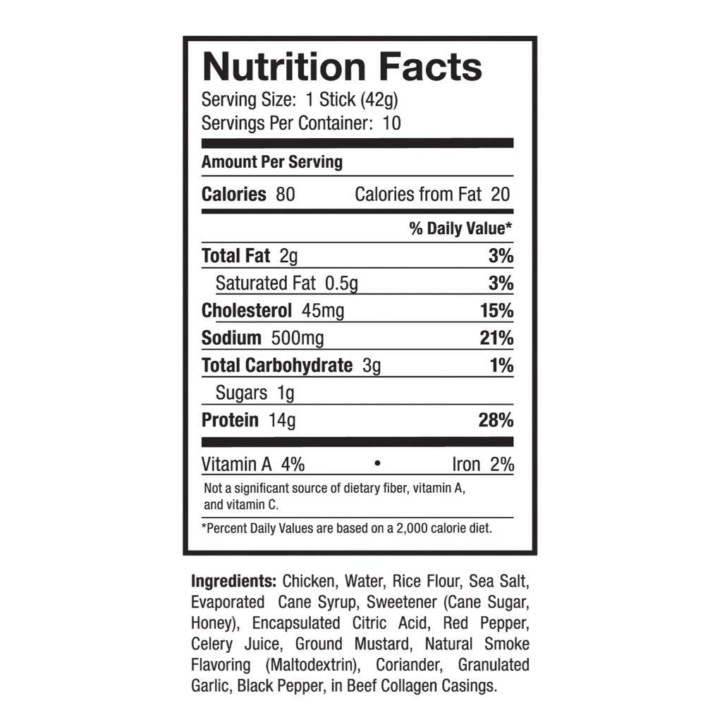 Ostrim Chicken Jerky Snack Sticks-Buffalo Wing Flavor, 1.5 Oz (Pack Of 10)