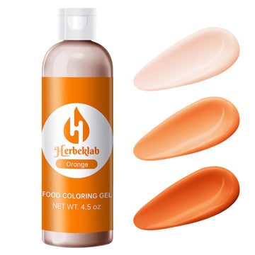 Orange Gel Food Coloring 4.5 oz Professional Grade Orange Food Dye Concentrated Gel Food Coloring for Icing Baking Cake Decorati