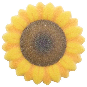 Sunflower Edible Sugar Cake Toppers, 12 Count