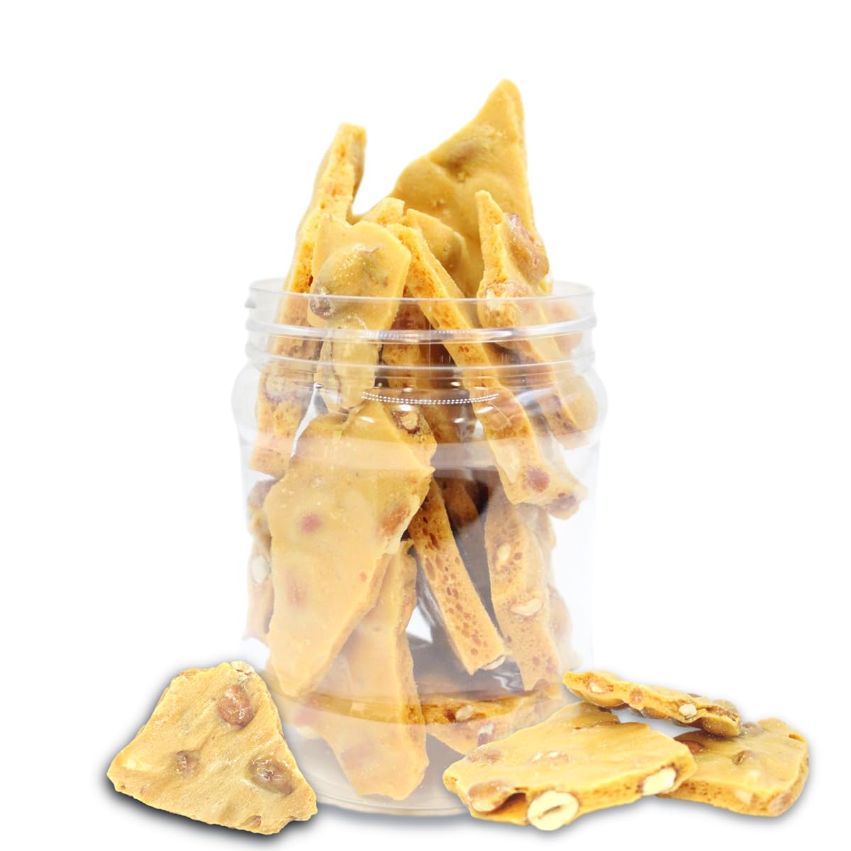 OBELYS Peanut Brittle Candy - Homemade Style, 1 Pound, Classic Holiday Treat