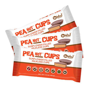 Vegan, Gluten Free, Nut Free |Large Chocolate PeaNot Butter Cups (3 Pack) | Dairy Free, Soy Free, Sesame Free | Allergy Friendly