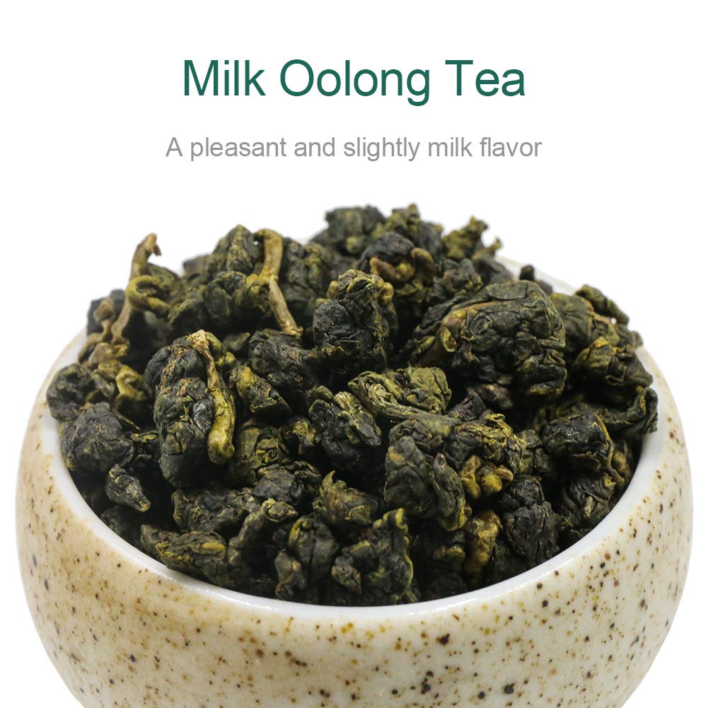 Fullchea - Milk Oolong Tea - Oolong Tea Loose Leaf - Taiwan High Mountain Tea Jin Xuan Milk Oolong - Naturally Milky And Silky A