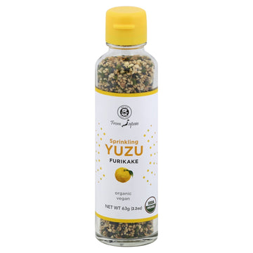 Muso From Japan Sprinkling Yuzu Furikake, No Additives, Vegan Friendly, USDA Certified Organic, 2.2 Ounce (Pack of 6)