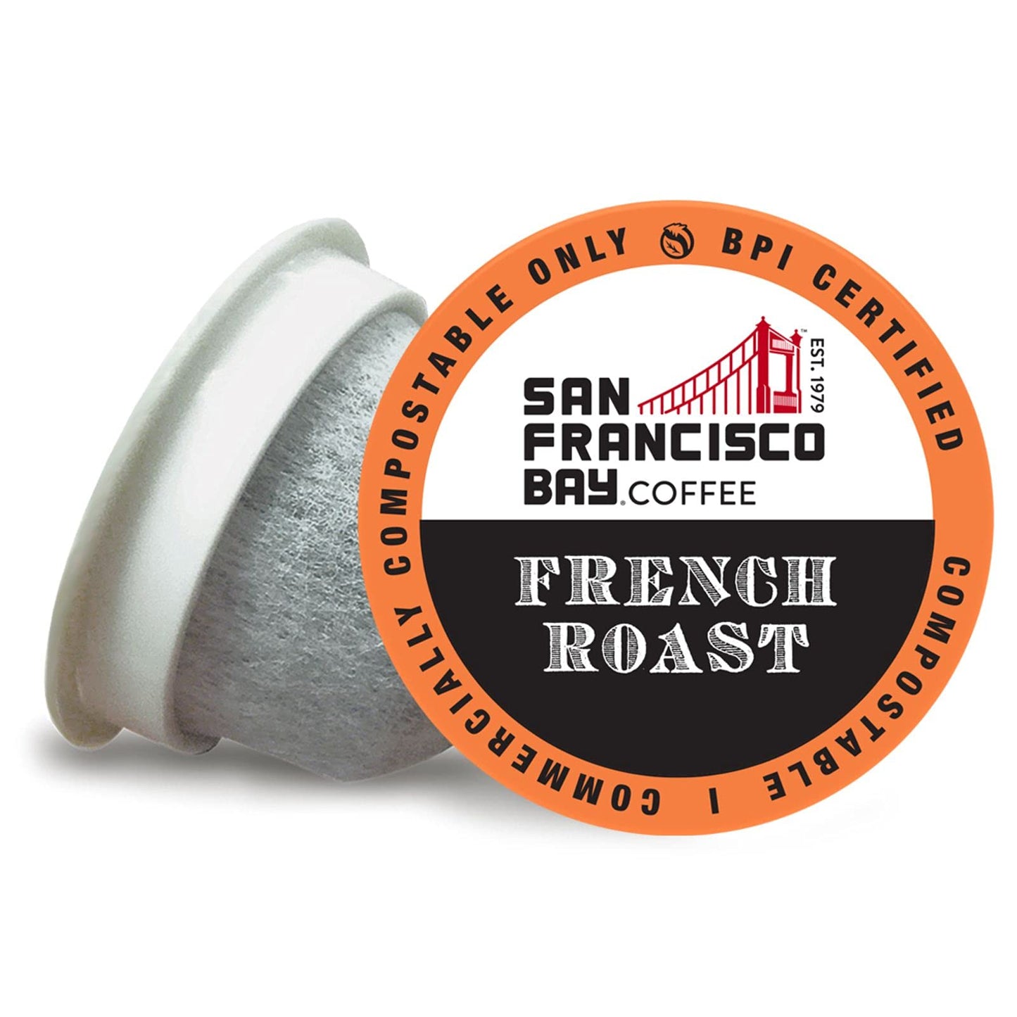 SAN FRANCISCO BAY Compostable Coffee Pods, French Roast, 36 Count, K Cup Compatible, Dark Roast