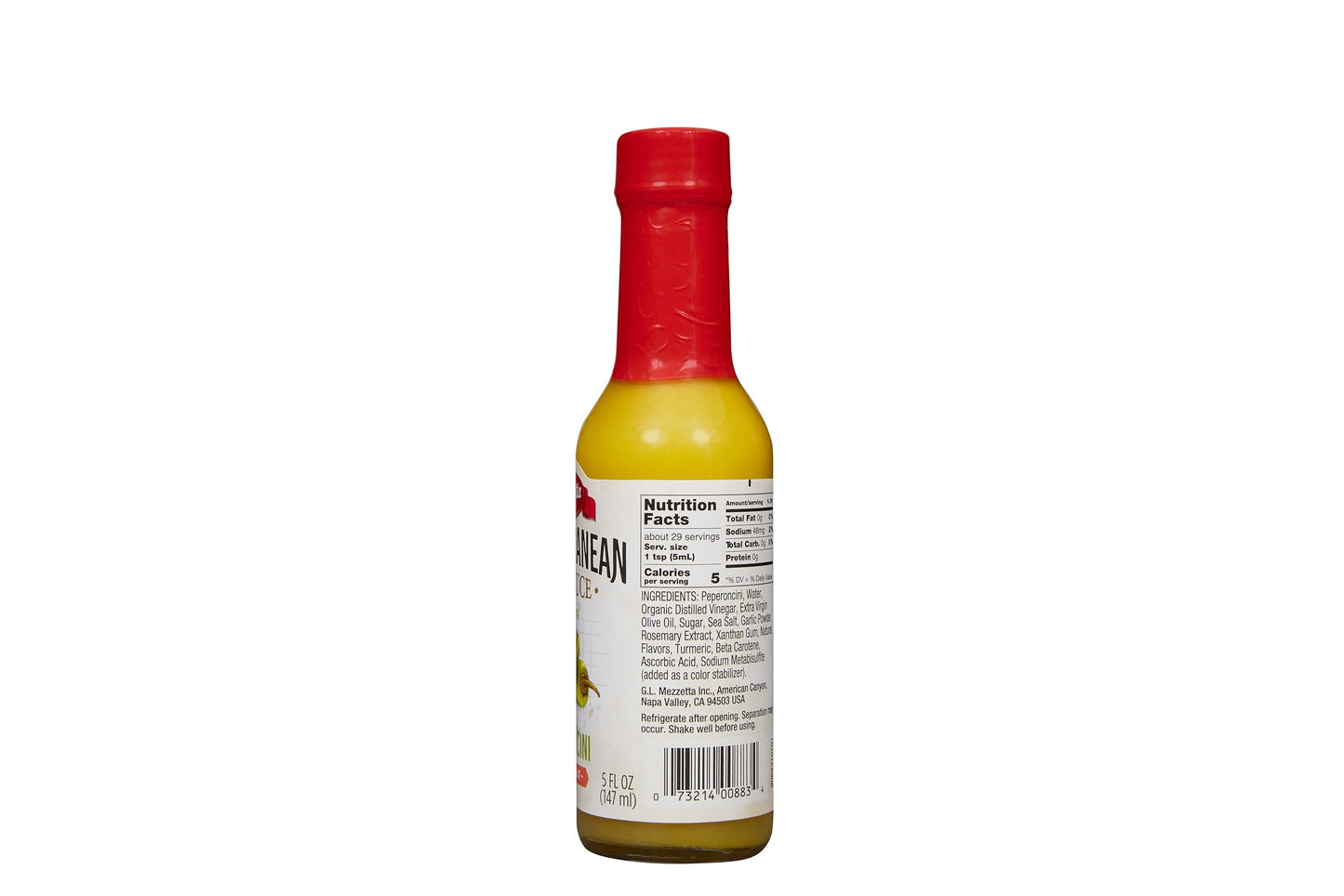Mezzetta Mediterranean Peperoncini Hot Sauce, Medium Heat | Non-Gmo, Gluten Free | 5 Fluid Ounce Jar (Pack Of 6)