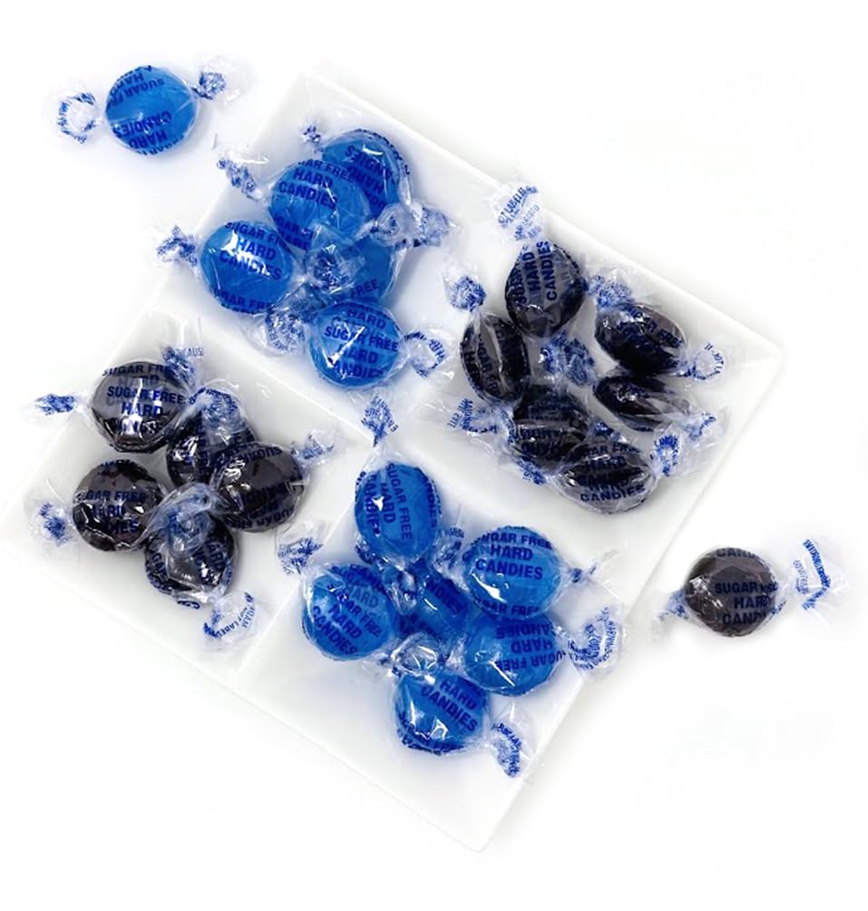 Sweetgourmet Sugar-Free Berry Mix Hard Candy | Blue Raspberry, Blackberry | 2 Pounds