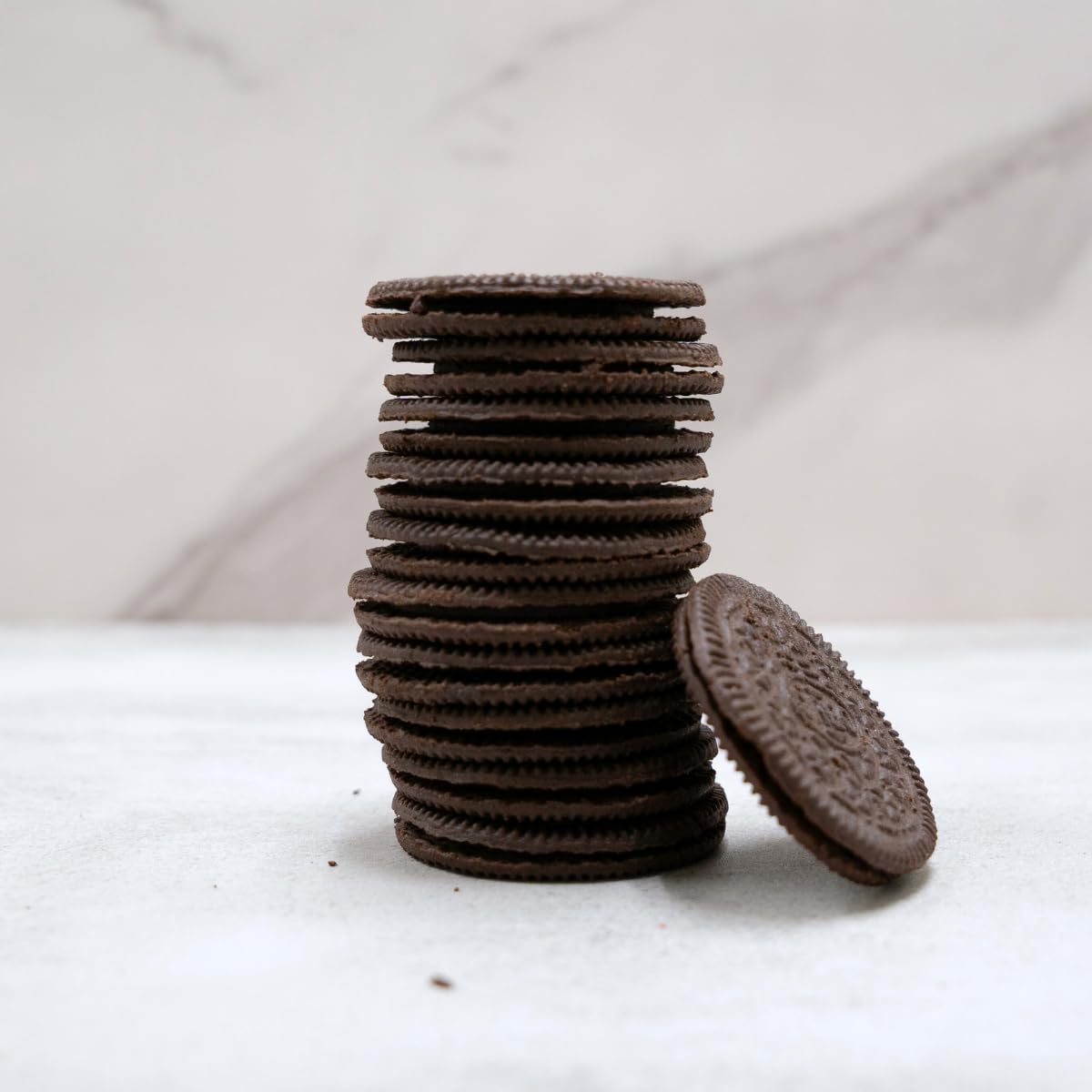 Korea Limited Edition - Oreo Thin Choco Mousse Cookies, Sandwich Crunchy Thin Between Chocolate Cream 2.96Oz Per Pack, Pack Of 4