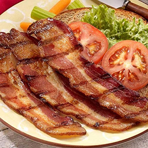 Burgers Smokehouse Smoked Bacon Steaks, Original Hickory Smoked, Four 1 lb Packages