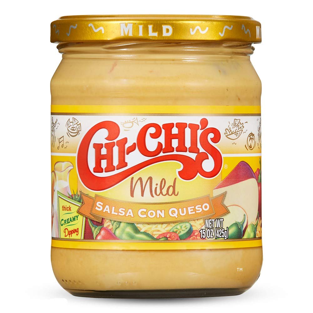 CHI-CHIS Fiesta Mild Salsa Con Queso Dip, 15 Ounce (Pack of 12)