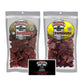 Old Trapper Beef Jerky Gift Set - Traditional & Teriyaki, 2 x 10 oz Bags, Includes Bonus Magnet, by Lyzas Sweets & Treats