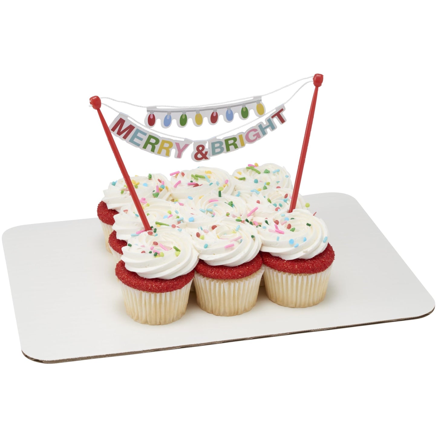 DECOPAC Merry & Bright Deluxe Fusion Mix Candy Sprinkles, 26oz, Fancy Christmas Sprinkles, Edible Festive Sprinkles For Celebrat