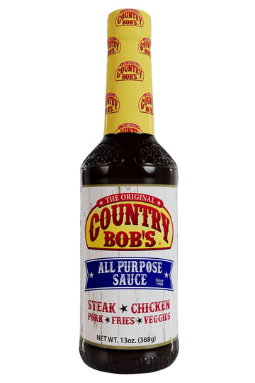 Country Bob's The Original All Purpose Sauce - Tangy Sweet Savory Flavor, Grilling, Marinating, Enhances Meat, Veggies, Fish, 13