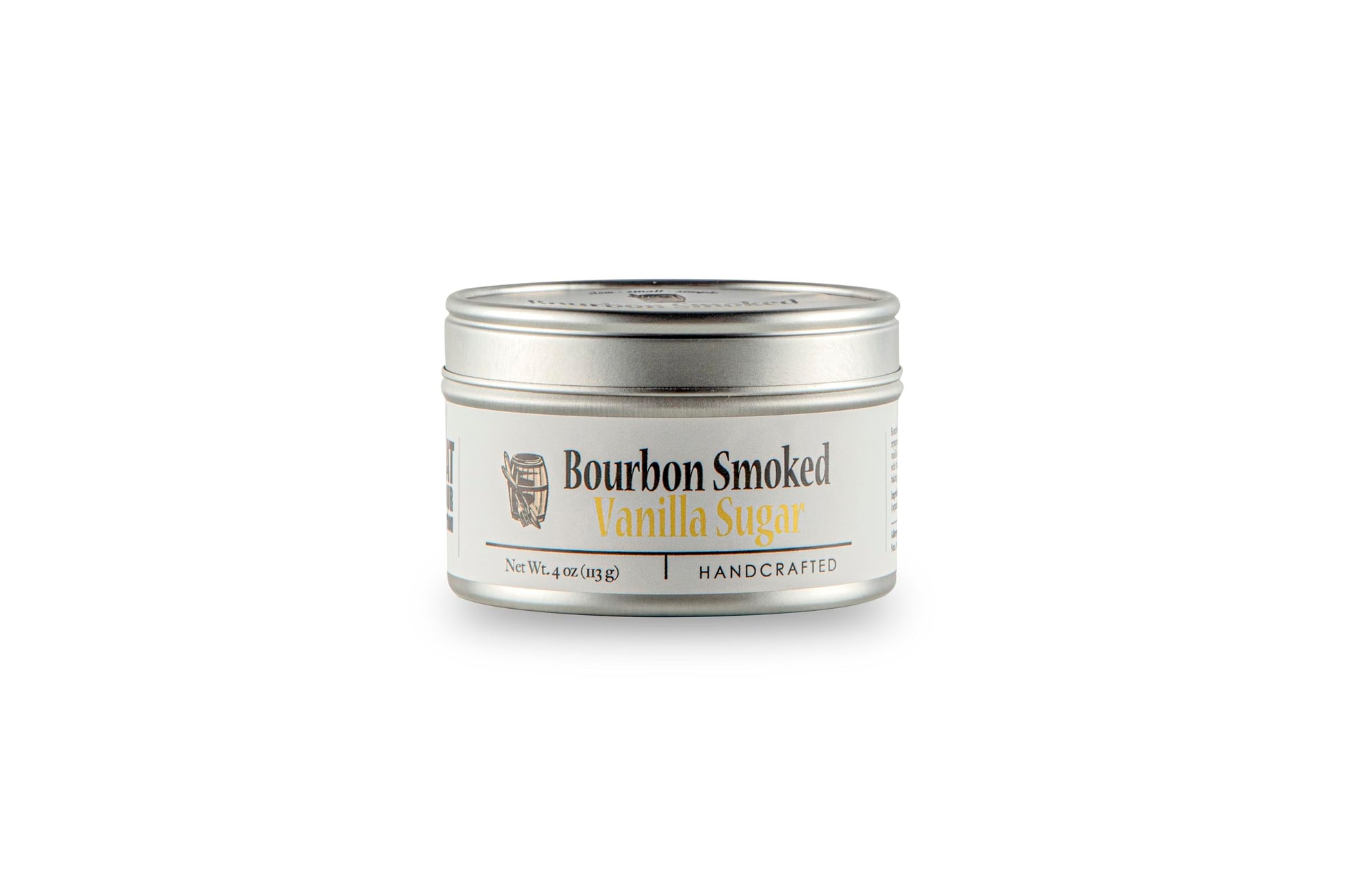 Flavor Blend Barrel Rich Flavor Vanilla Sugar Tin  4Oz - Slow Rich Flavor Raw Demerara Sugar Packed With Rich Madagascar Vanilla: Use To Finish Baking  Candies  Ice Cream  Coffee  Tea And Mixed Flavors