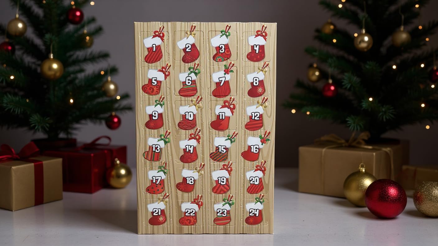 Chocolate Advent Calendar- Allergy Friendly And Vegan - Dairy Free, Nut Free, Peanut Free, Soy Free, Gluten Free