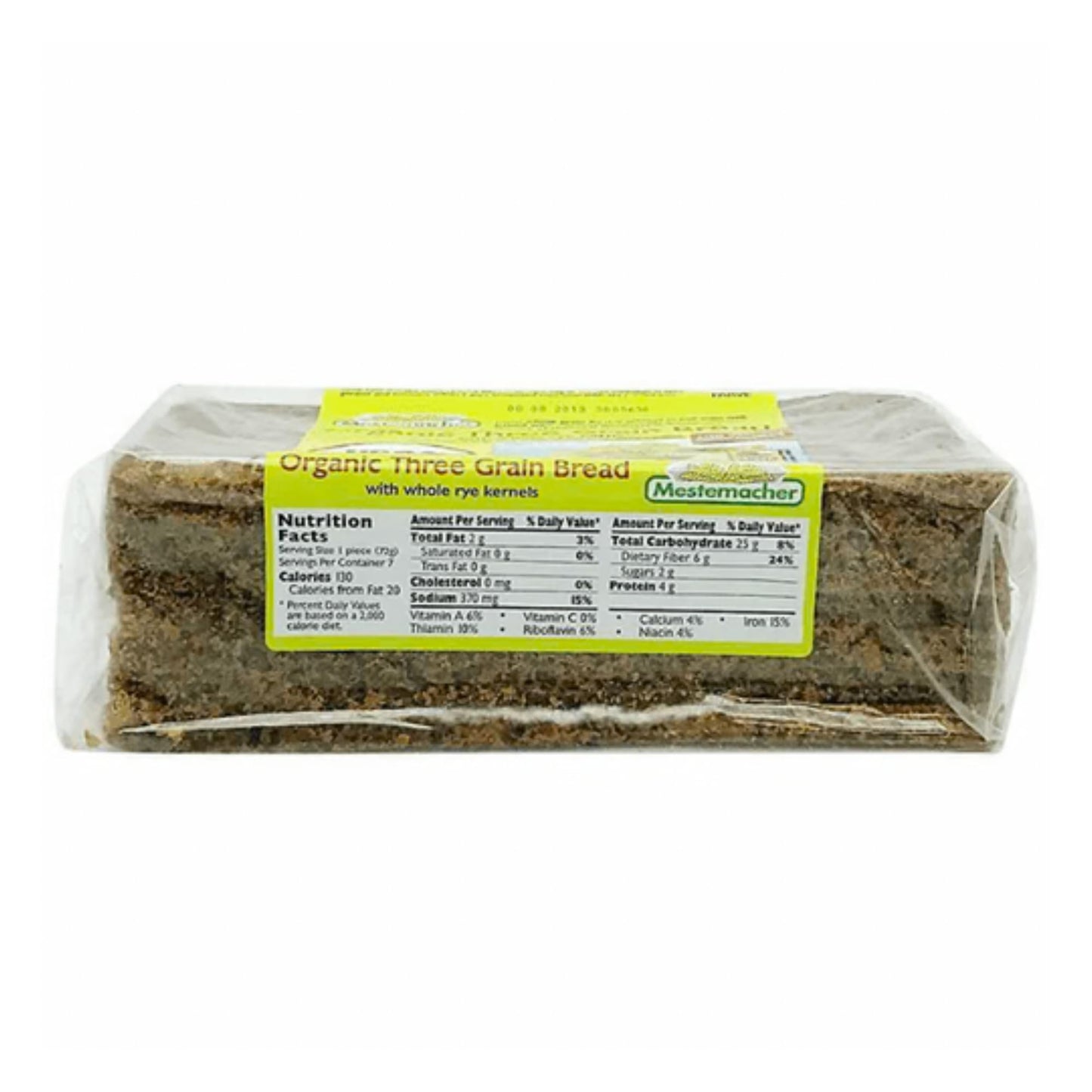 MESTEMACHER Organic Three Grain Bread, 17.6 OZ