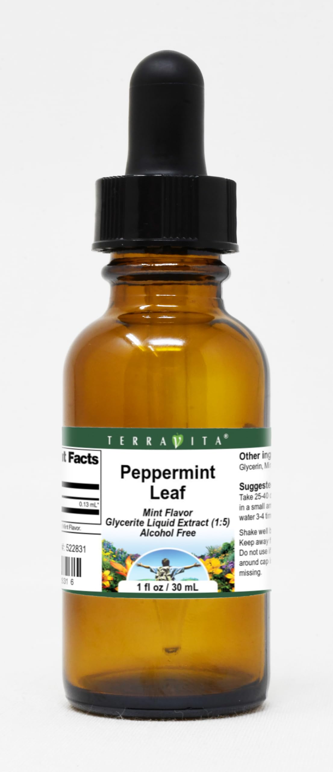 Peppermint Leaf Glycerite Liquid Extract (1:5) - Mint Flavored (1 oz, ZIN: 522831)