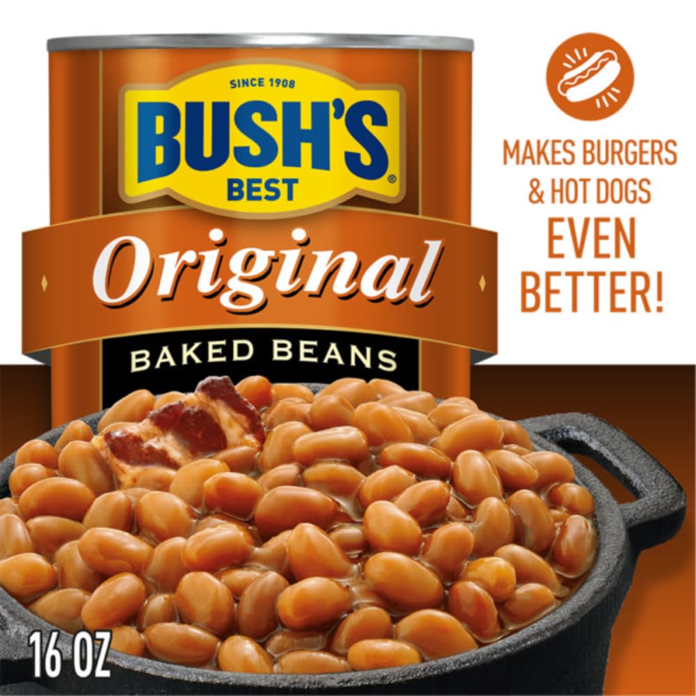 Bush'S Best Baked Beans, Variety Pack, Zero Sugar Baked Beans (16Oz), & Original Baked Beans (16Oz) (3 Of Each)