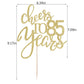 Qertesl Gold Glitter Cheers To 85 Years Cake Topper, Happy 85Th Birthday Cake Decorations,Perfect For 85 Years Cake Decorating,W