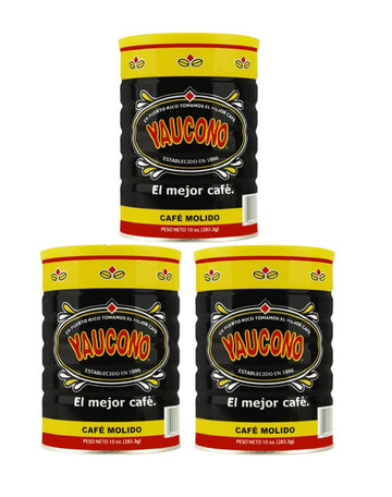 Yaucono Ground Coffee 10 Ounce Can (Pack Of 3)