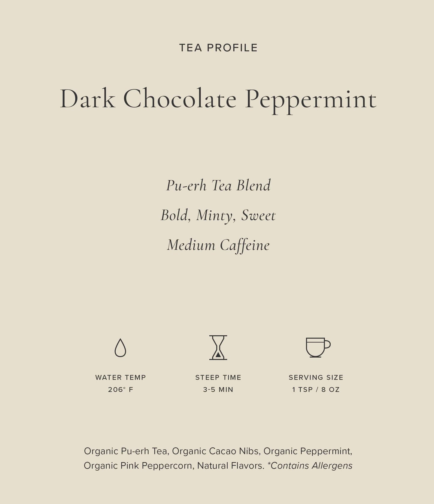 Art of Tea | Dark Chocolate Peppermint Dessert Tea | Organic Black Tea | 50 Eco Friendly Pyramid Tea Bag Sachets