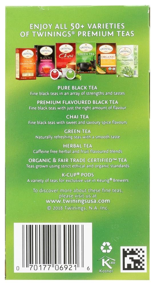 Twinings Tea - Tea Green Pomegranate Raspberry & Strawberry - Case Of 6 - 20 Bag