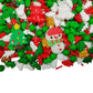 Homankit Christmas Sprinkles For Cake Decorating Edible Snowman Christmas Tree Sprinkle Mix Cake Cupcake Toppers Cookie Dessert Decorations 3.53 Ounces
