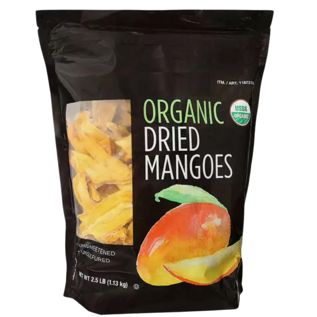 Generic Organic Dried Mango, 40 oz, Healthy Snack, No Additives